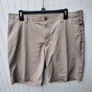 PGA Tour Tan/Khaki Golf Shorts‎ Mens Size 38 Fits 36 Stretch Flat Front
